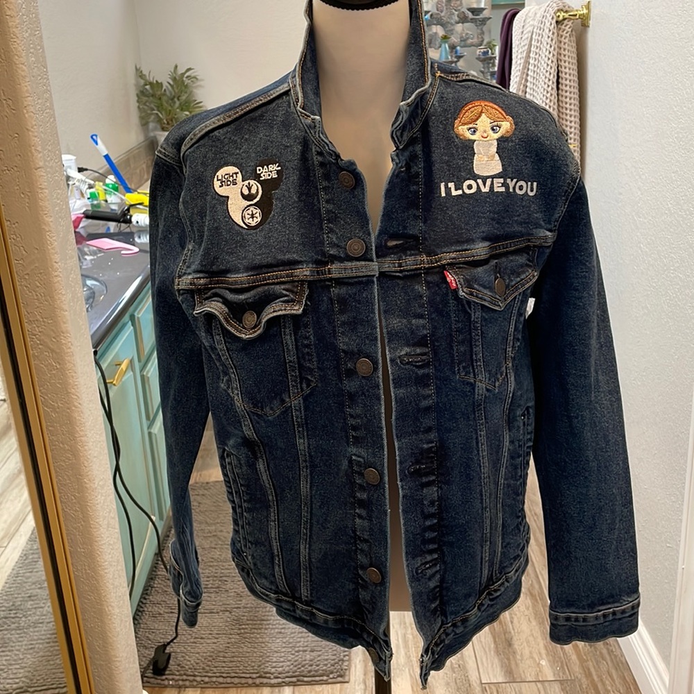 Levi’s jean jacket with Star Wars patches